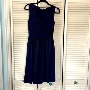 Boden sleeveless faux wrap dress